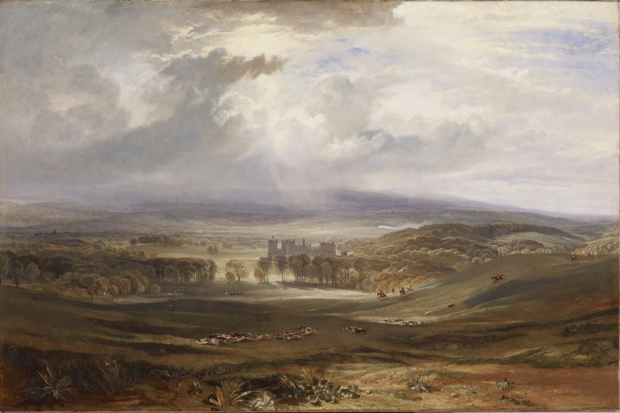 Raby Castle, setet til jarlen av Darlington av Joseph Mallord William Turner
