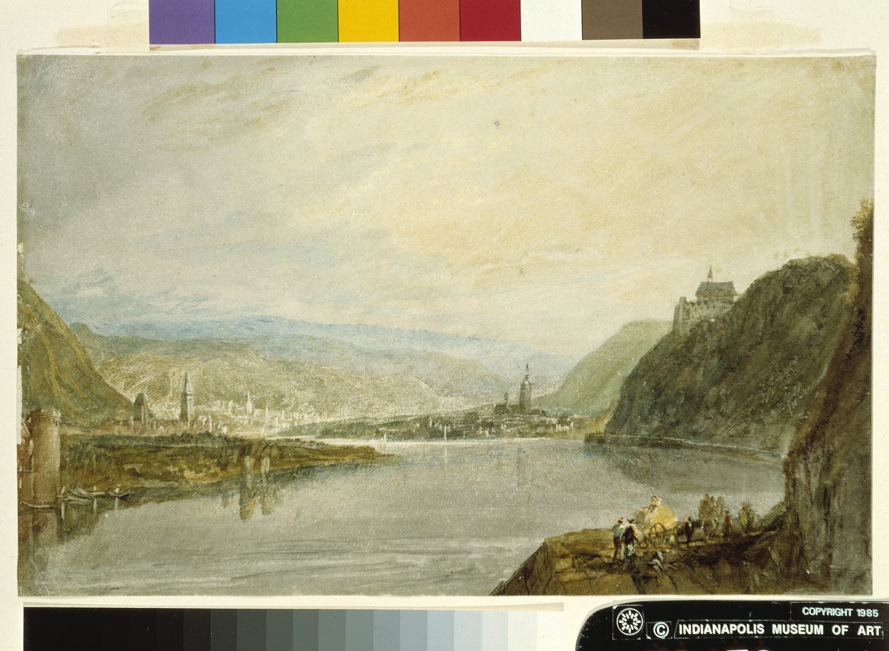 Remagen, Erpel And Linz (akvarell og gouache på hvitt papir tilberedt med grå vask) av Joseph Mallord William Turner