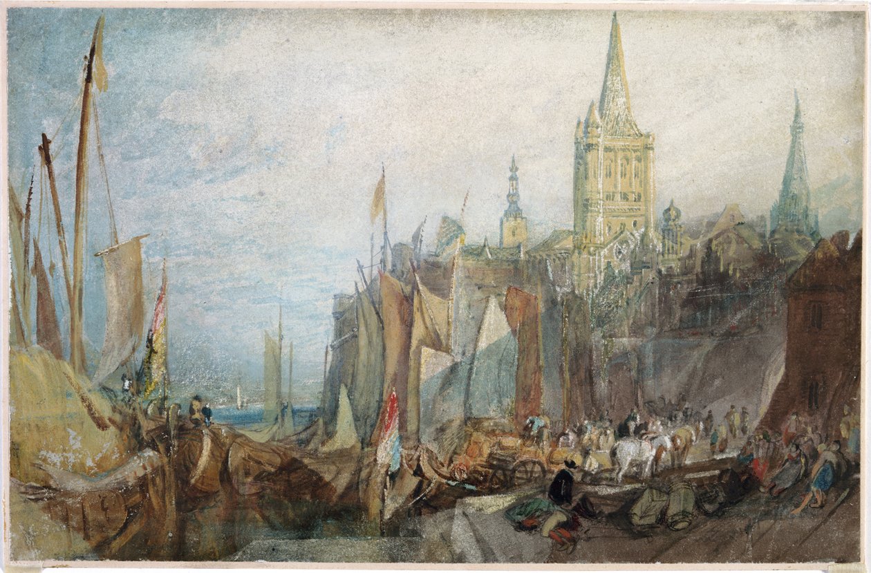 Rhinporten, Köln av Joseph Mallord William Turner