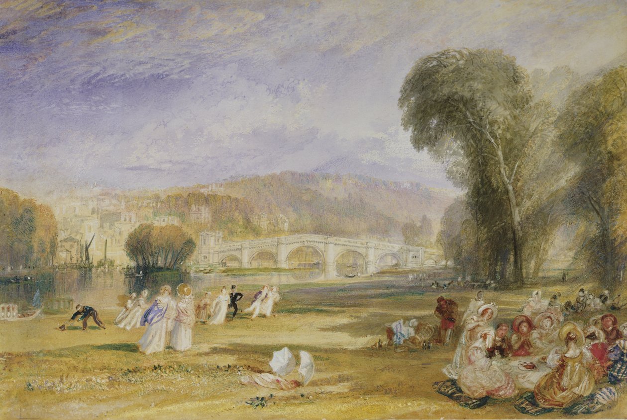 Richmond Hill and Bridge, Surrey, ca. 1828-9 av Joseph Mallord William Turner