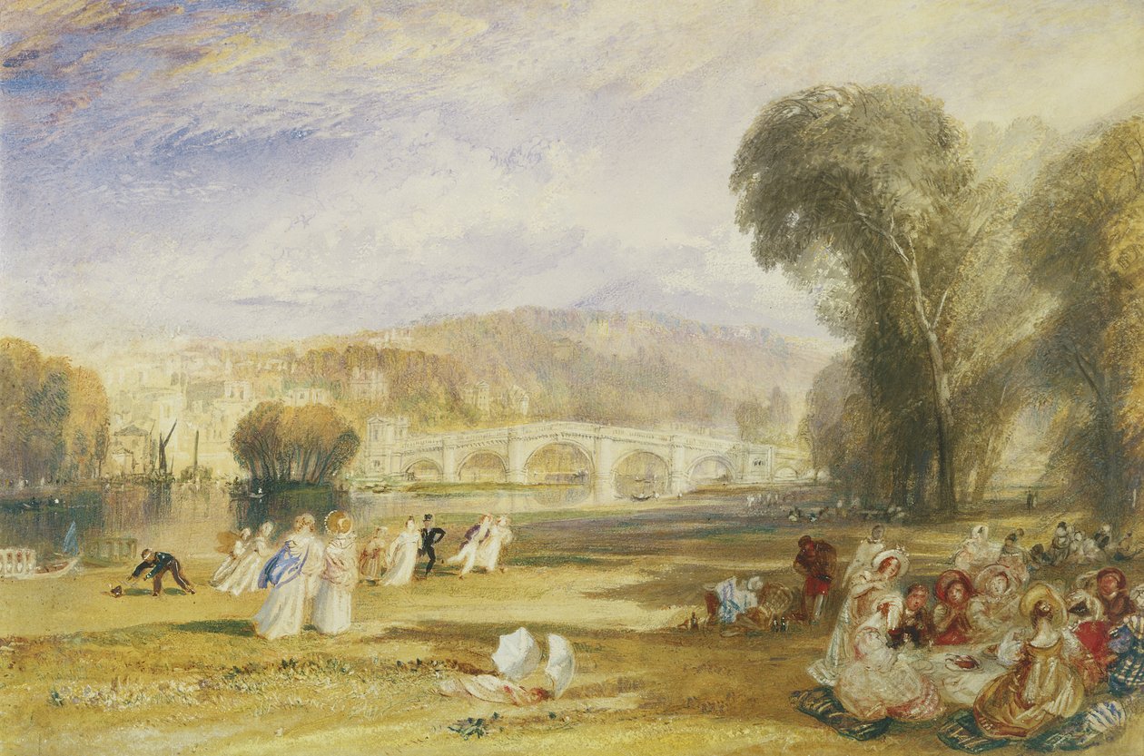 Richmond Hill and Bridge, Surrey, ca. 1831 (akvarell på papir) av Joseph Mallord William Turner
