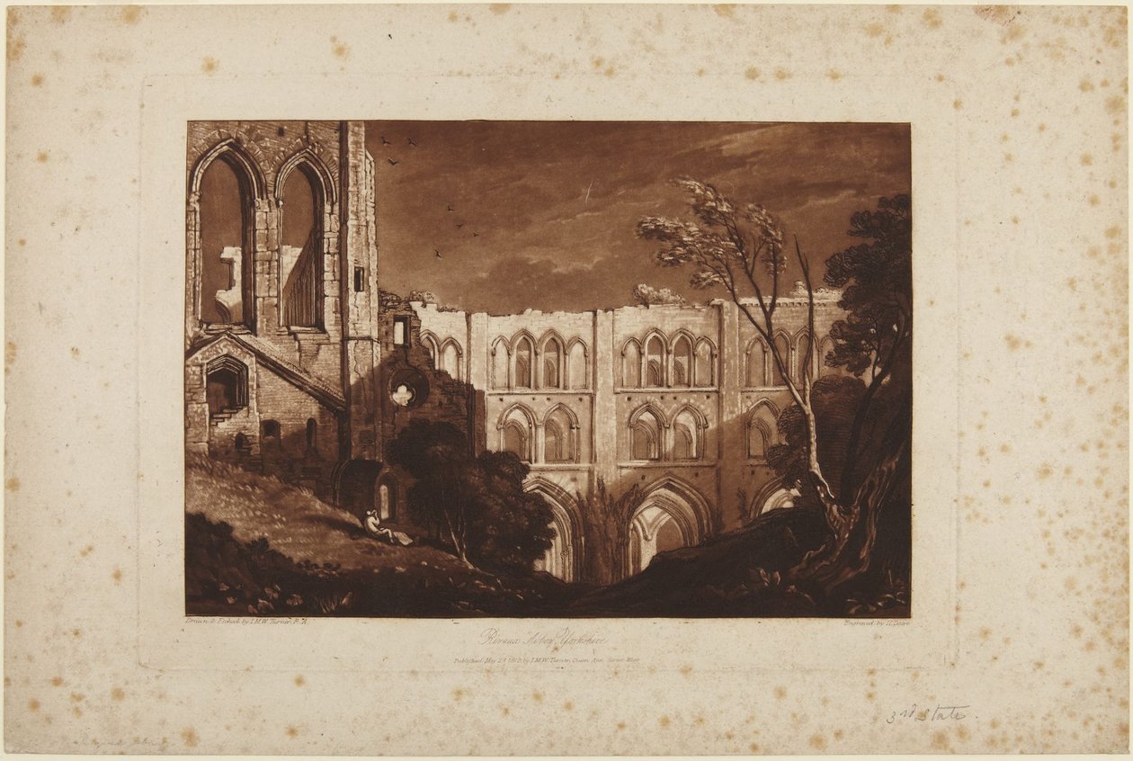 Rievaulx Abbey, Yorkshire av Joseph Mallord William Turner