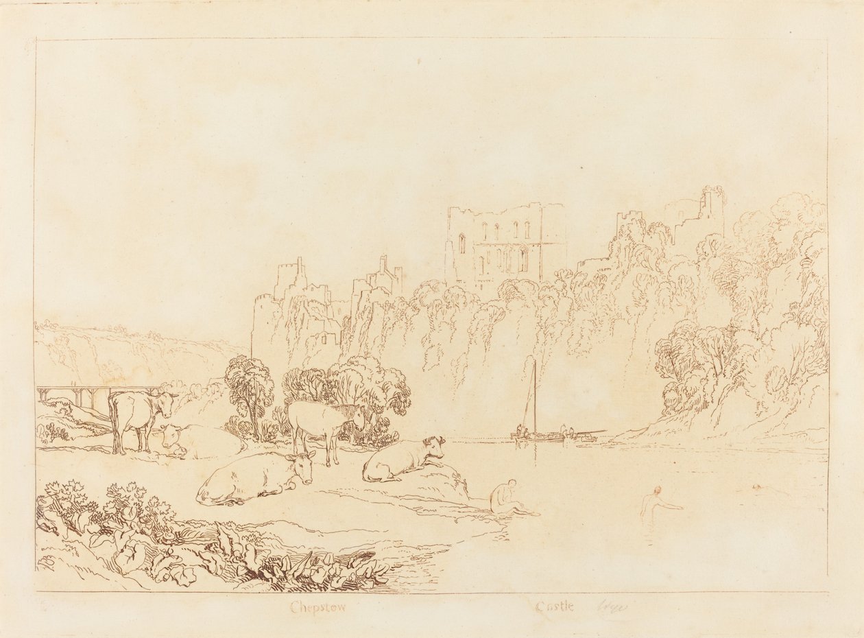 River Wye av Joseph Mallord William Turner