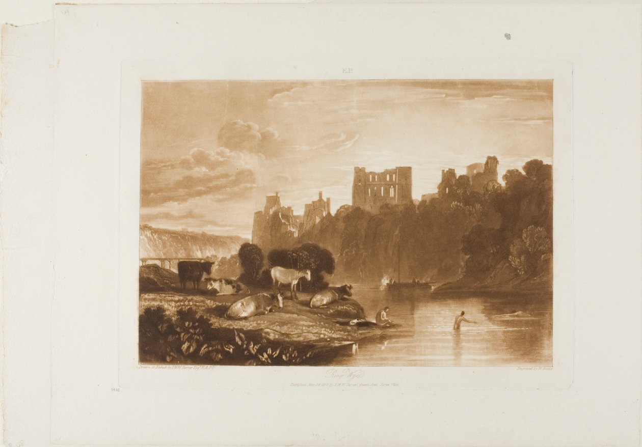 River Wye, plate 48 fra Liber Studiorum av Joseph Mallord William Turner