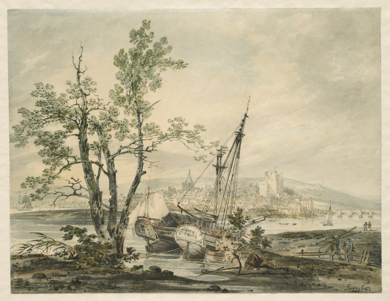 Rochester, ca. 1793 av Joseph Mallord William Turner