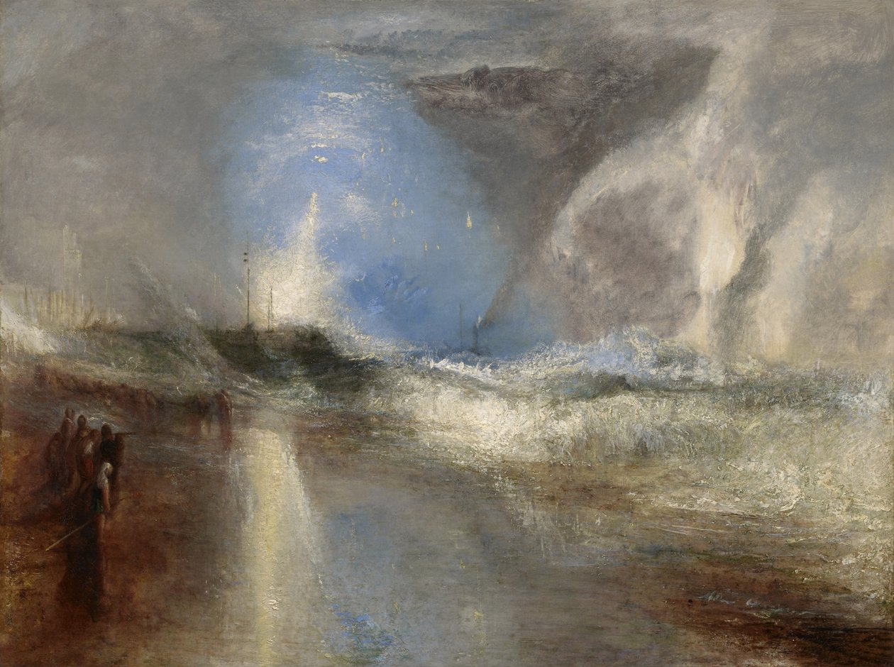 Raketter og blålys av Joseph Mallord William Turner