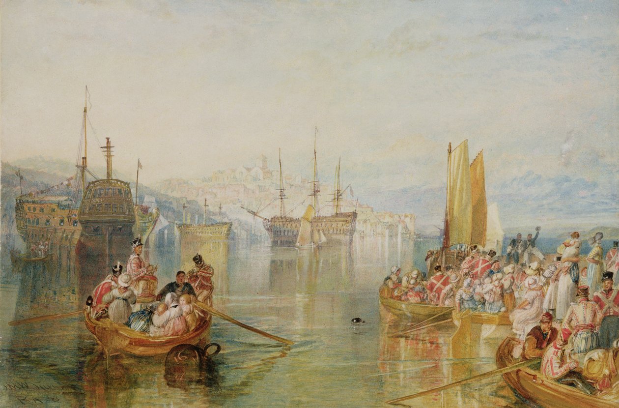 Saltash, Cornwall, 1825 av Joseph Mallord William Turner