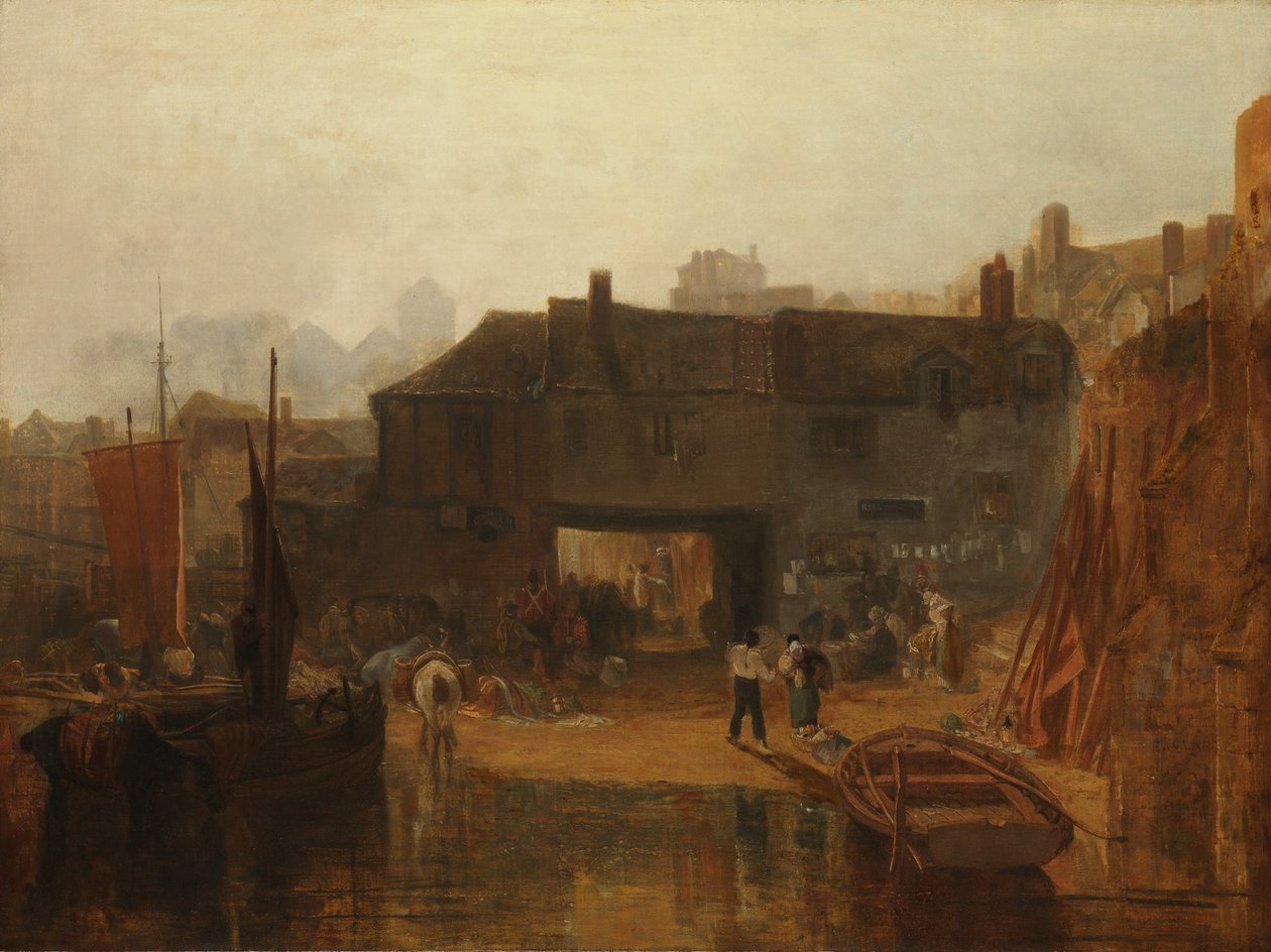 Saltash med vannfergen, Cornwall, 1811. av Joseph Mallord William Turner