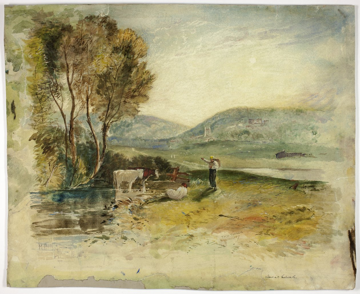 Scene ved Lutworth av Joseph Mallord William Turner