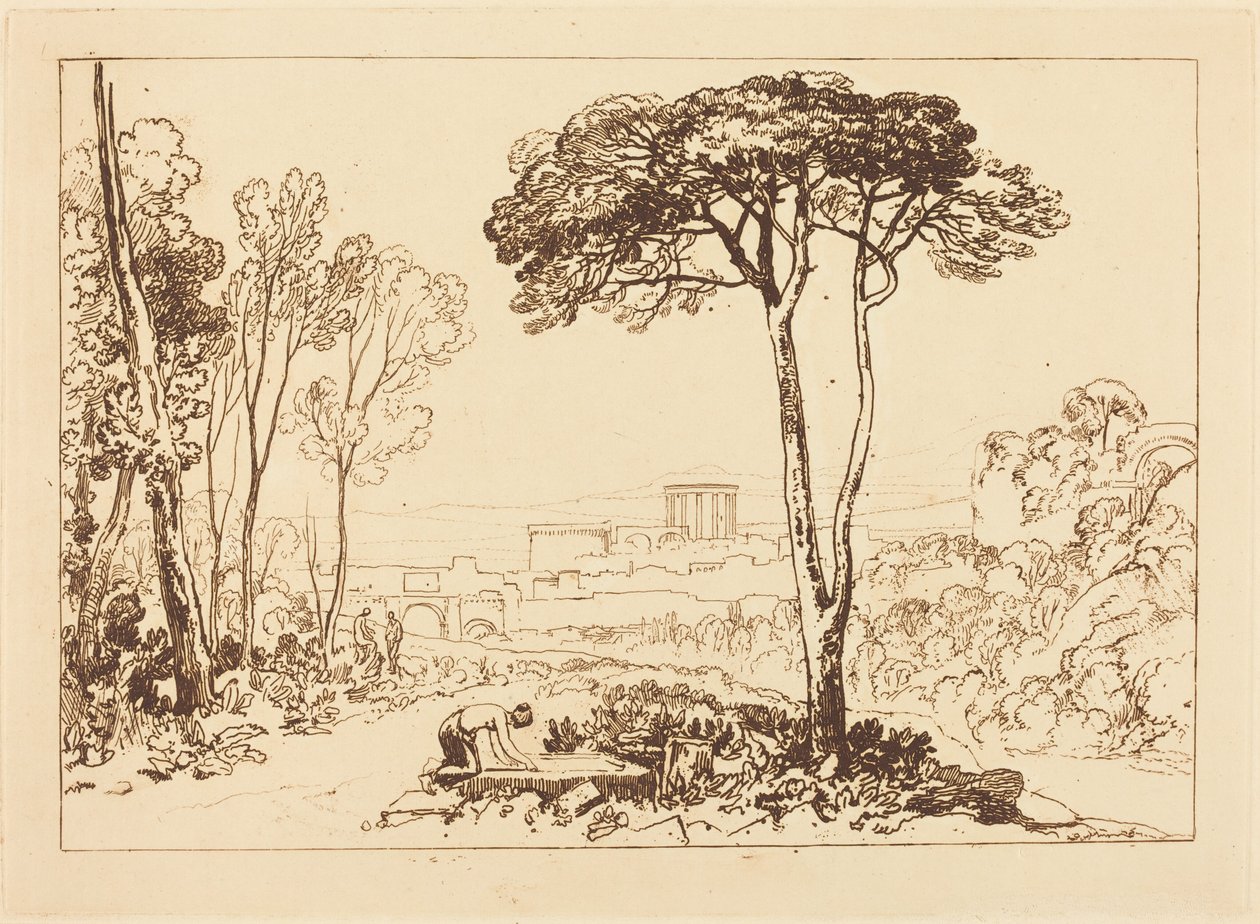 Scene i Campagnaen av Joseph Mallord William Turner