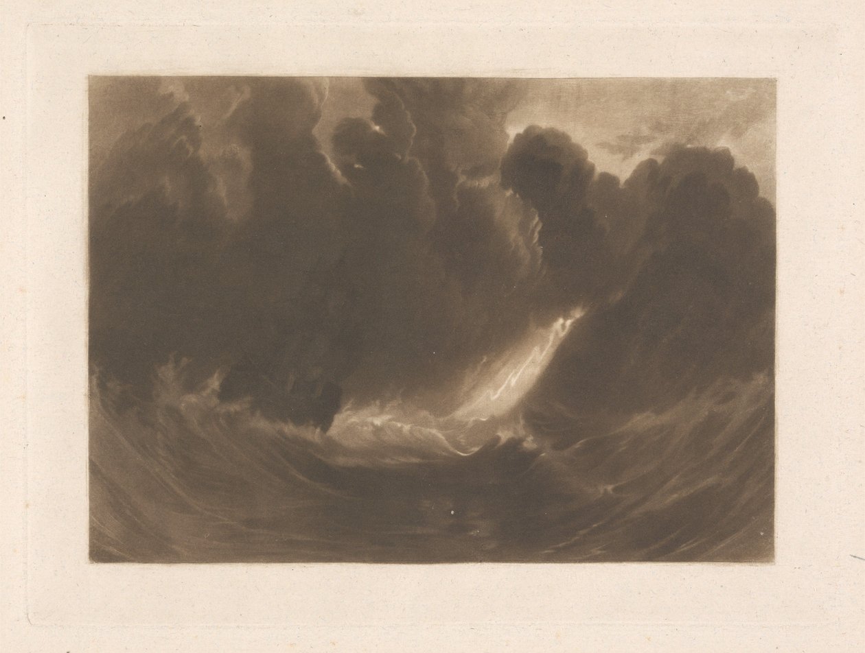 Skip i storm av Joseph Mallord William Turner