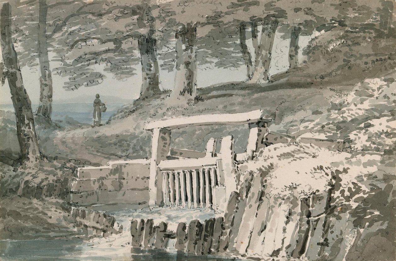 Sluseport, Netley Abbey, Hampshire av Joseph Mallord William Turner