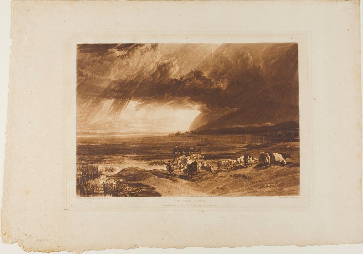 Solway Moss, plate 52 fra Liber Studiorum av Joseph Mallord William Turner