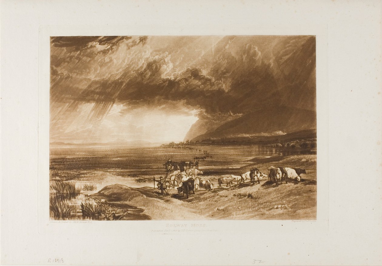 Solway Moss, plate 52 fra Liber Studiorum av Joseph Mallord William Turner