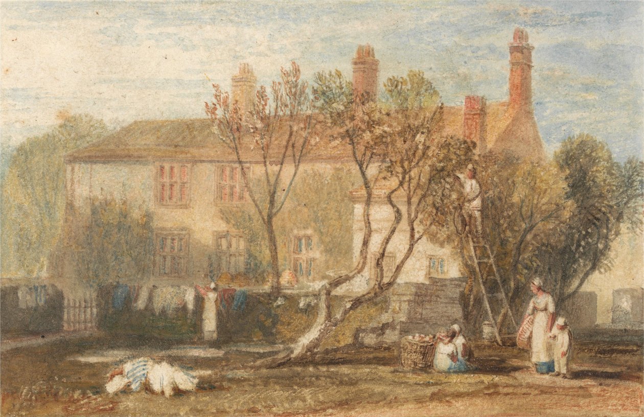 Steeton Manor House nær Farnley av Joseph Mallord William Turner