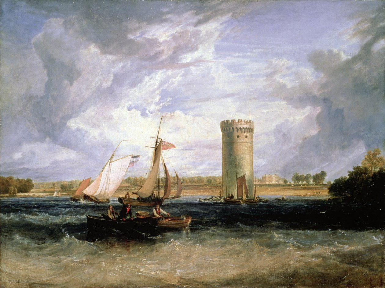 Tabley, setet til Sir J.F. Leicester Bt.: Windy Day av Joseph Mallord William Turner