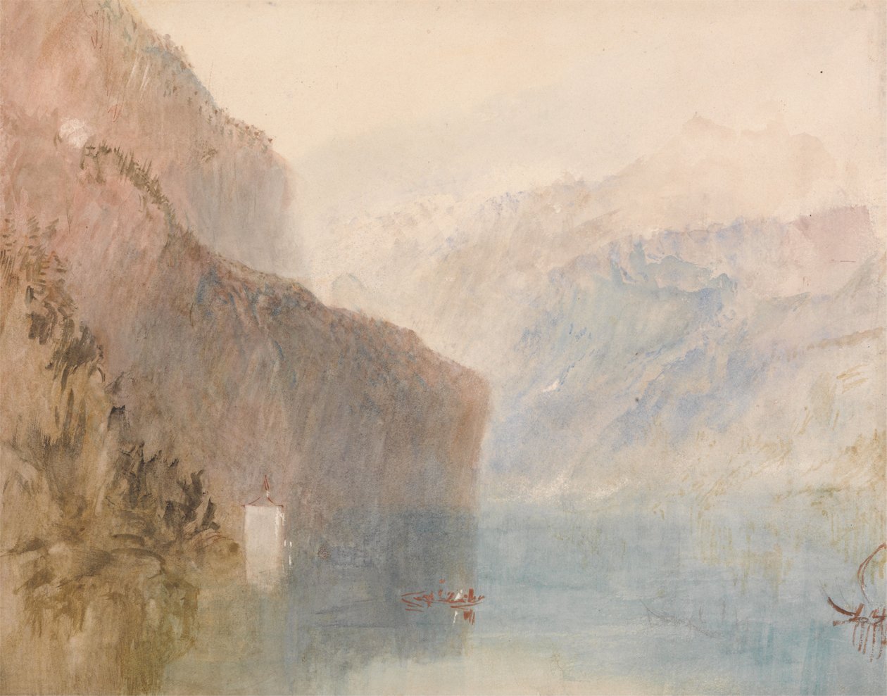 Tells kapell, Vierwaldstättersjøen av Joseph Mallord William Turner