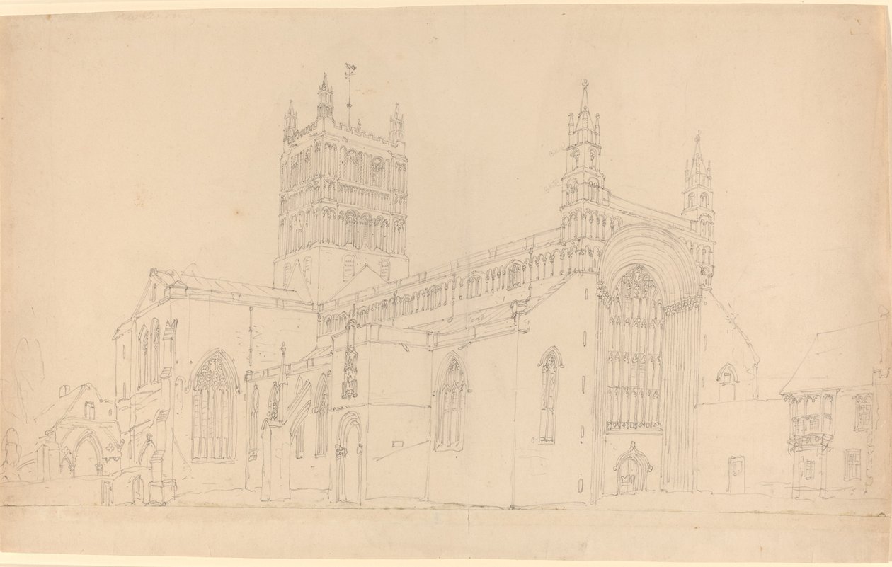 Tewkesbury Abbey av Joseph Mallord William Turner