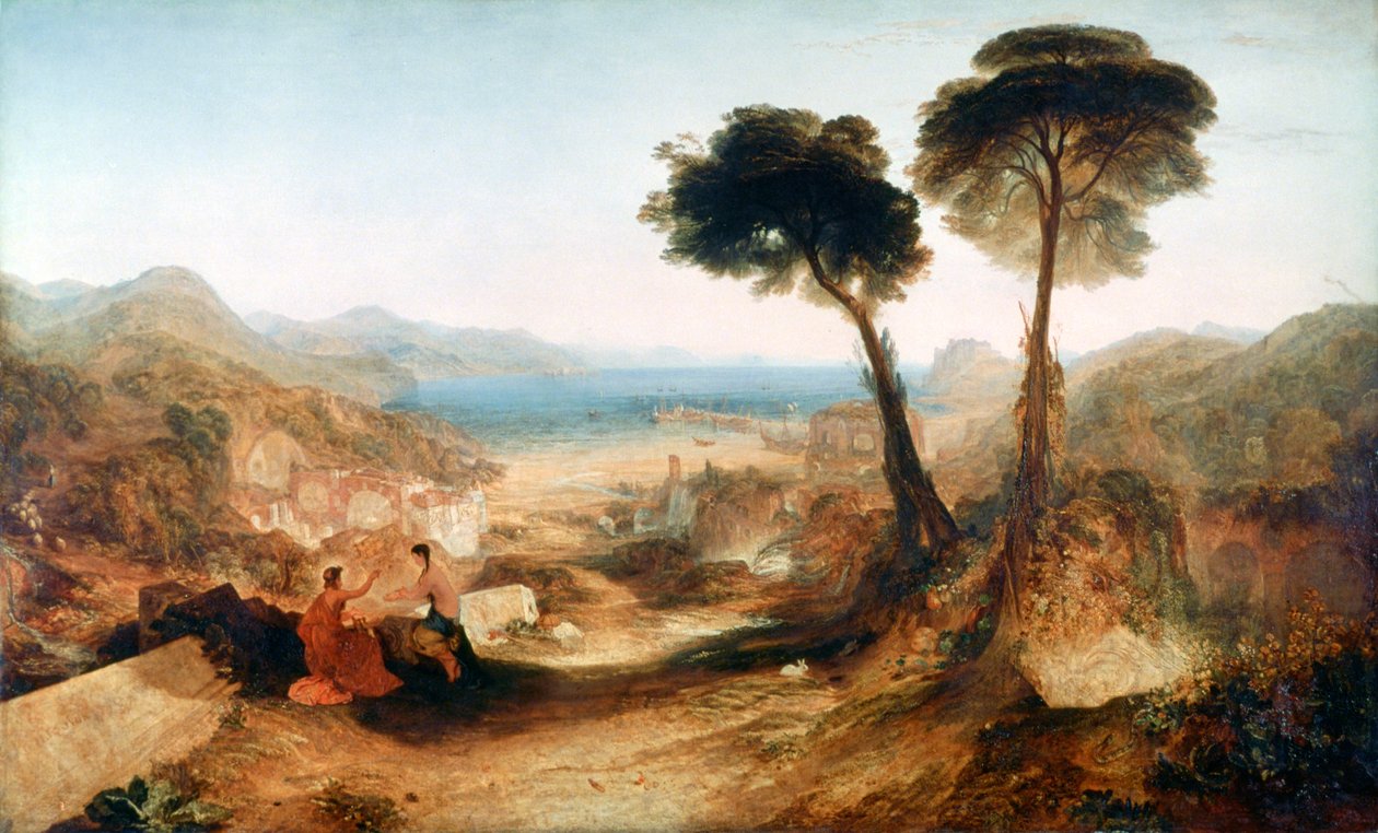 Bay of Baiae, med Apollo og Sibyll, c1823. av Joseph Mallord William Turner