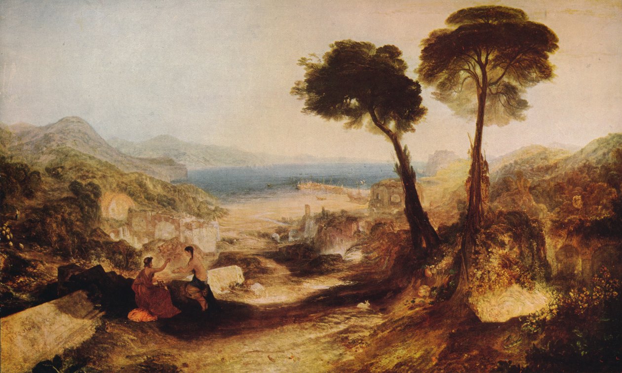 Bay of Baiae, med Apollo og sibylla, c1823, c1915 av Joseph Mallord William Turner