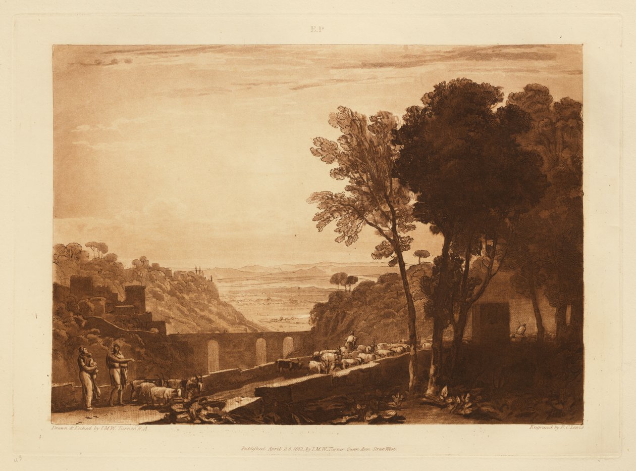 Broen og geitene av Joseph Mallord William Turner