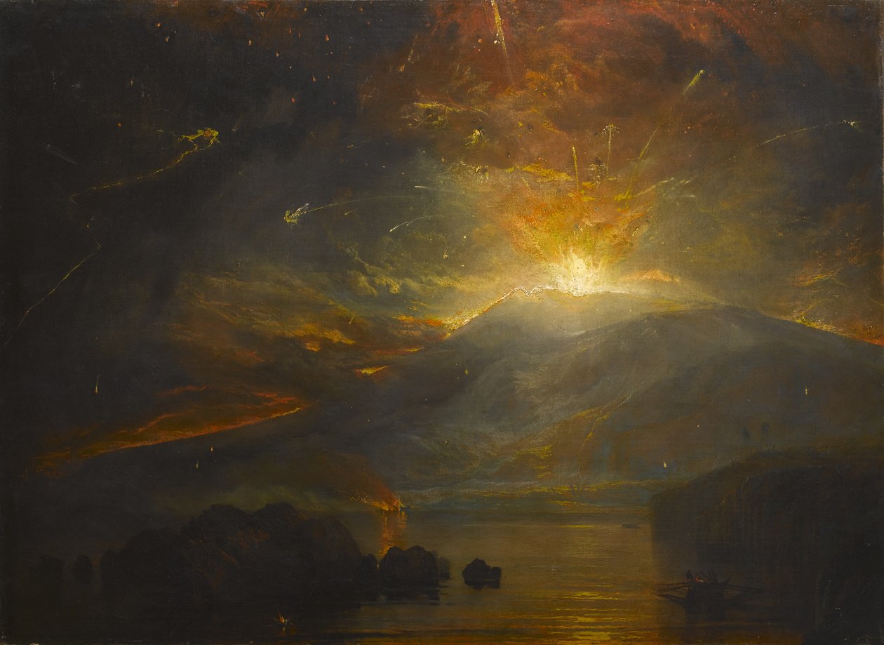 Utbruddet av Soufriere-fjellene på øya St. Vincent, 30. april 1812, 1815 av Joseph Mallord William Turner