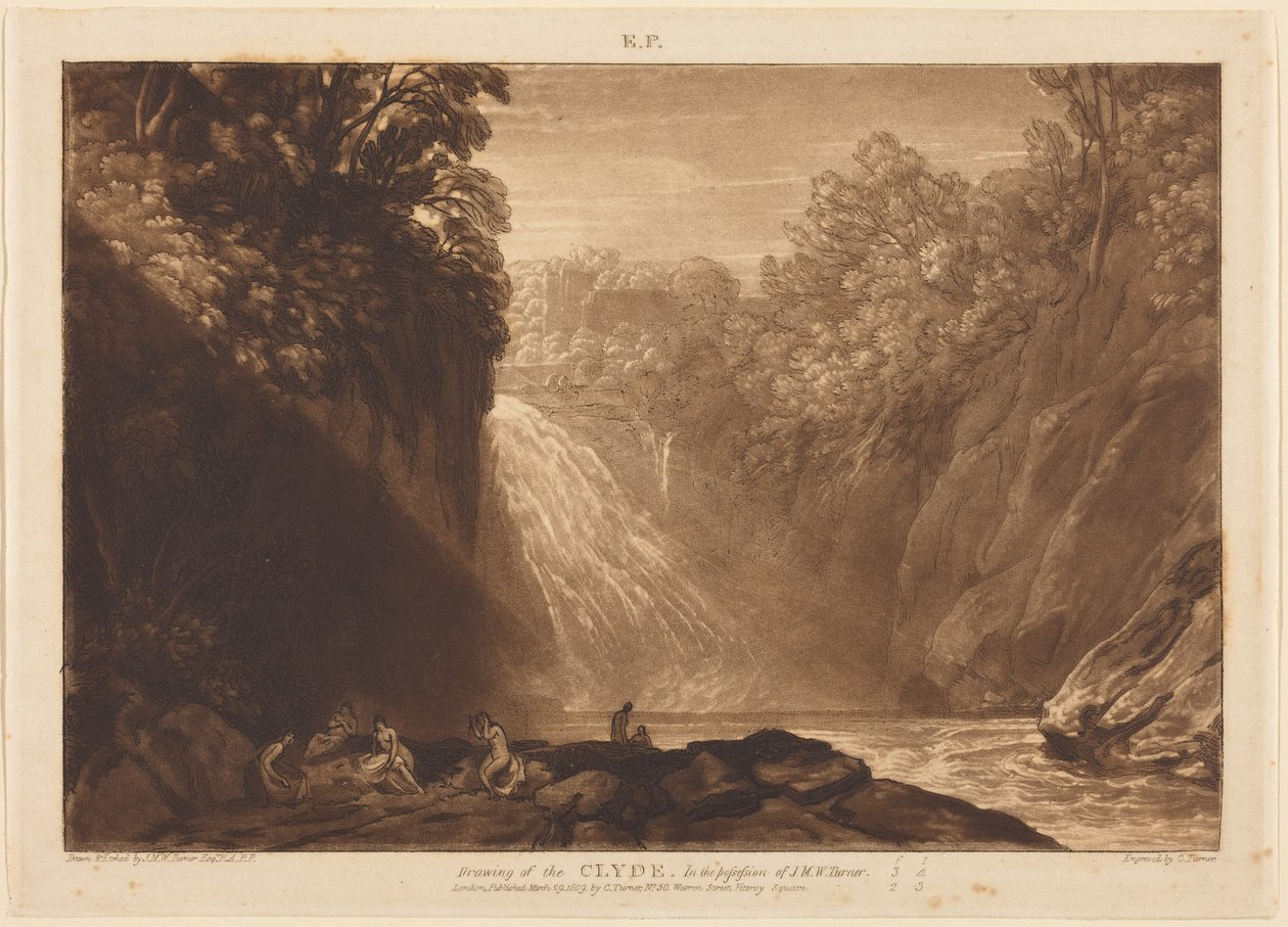 Clydes fall av Joseph Mallord William Turner