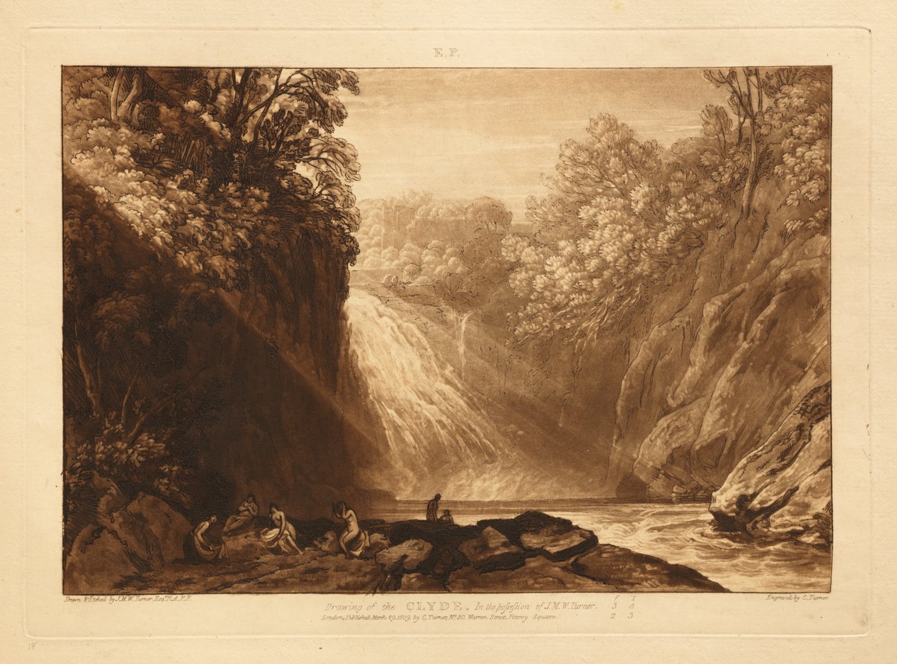 Clydes fall av Joseph Mallord William Turner