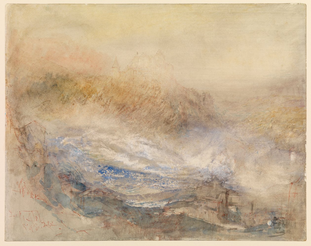 Rhinfallene ved Schaffhausen av Joseph Mallord William Turner