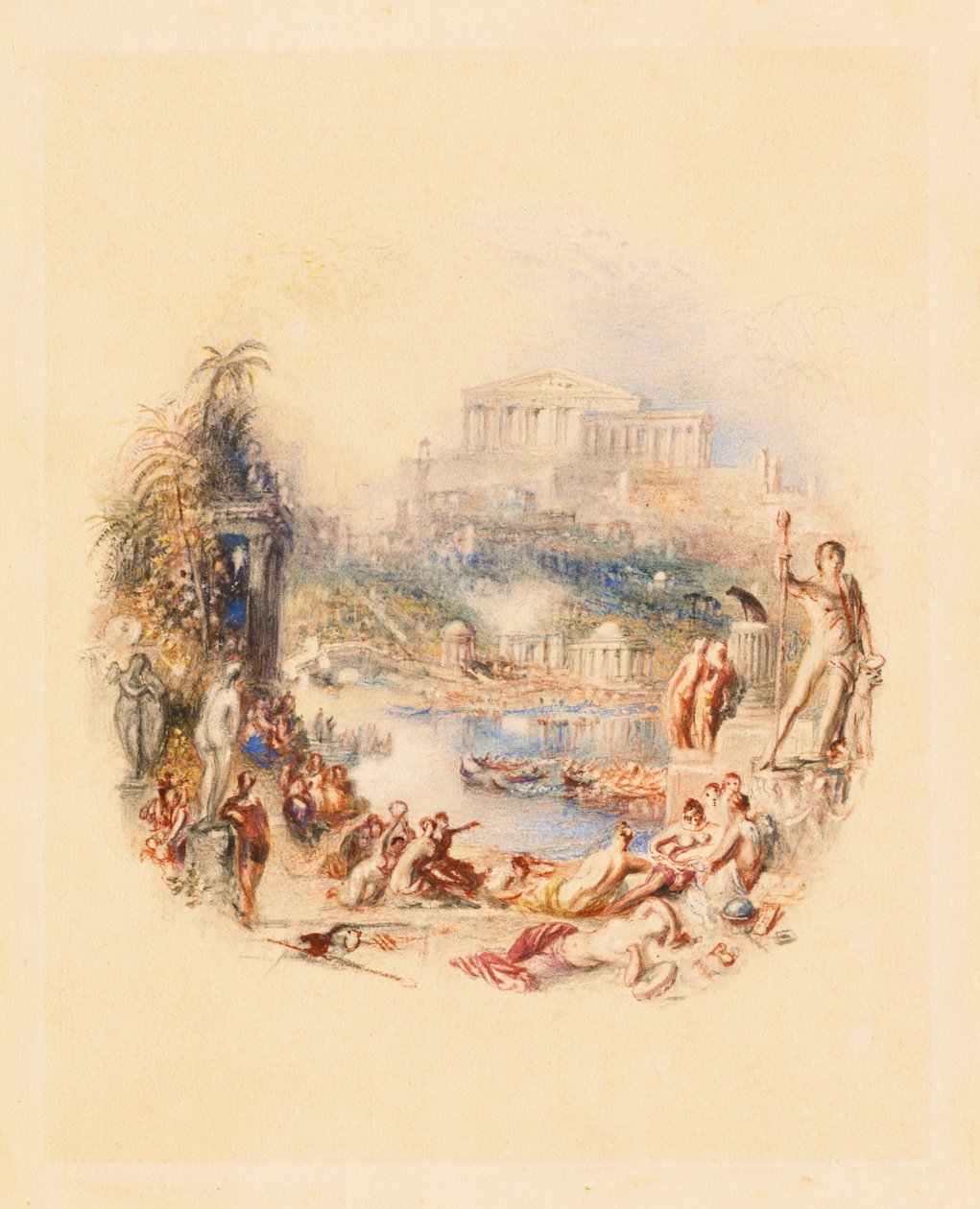 Hagen: en illustrasjon til Thomas Moores "Epikureeren" av Joseph Mallord William Turner