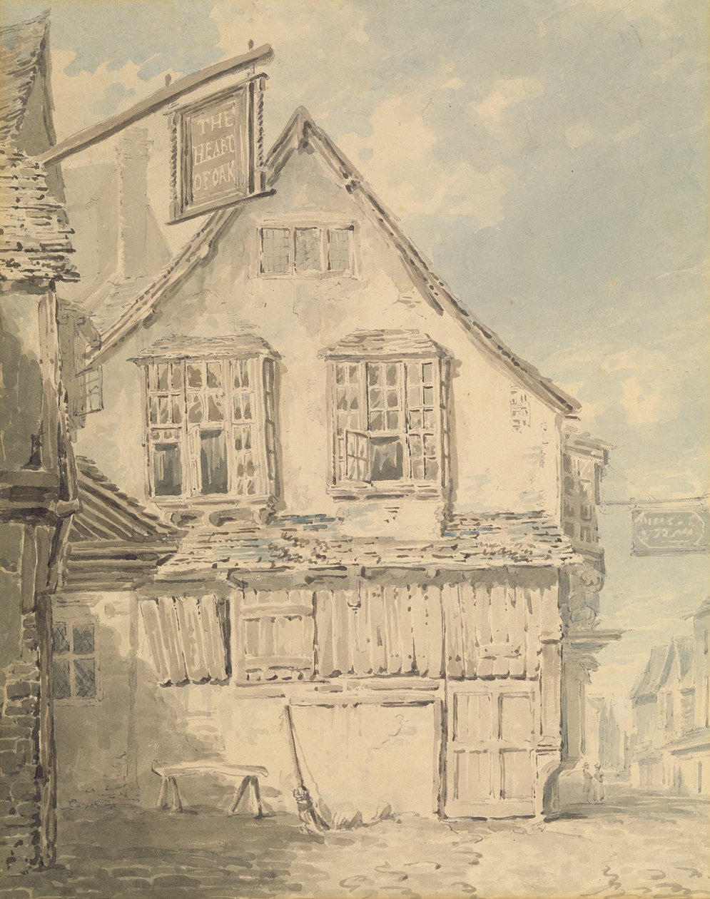 The 'Heart of the Oak' Inn, ca. 1794 (akvarell på papir) av Joseph Mallord William Turner