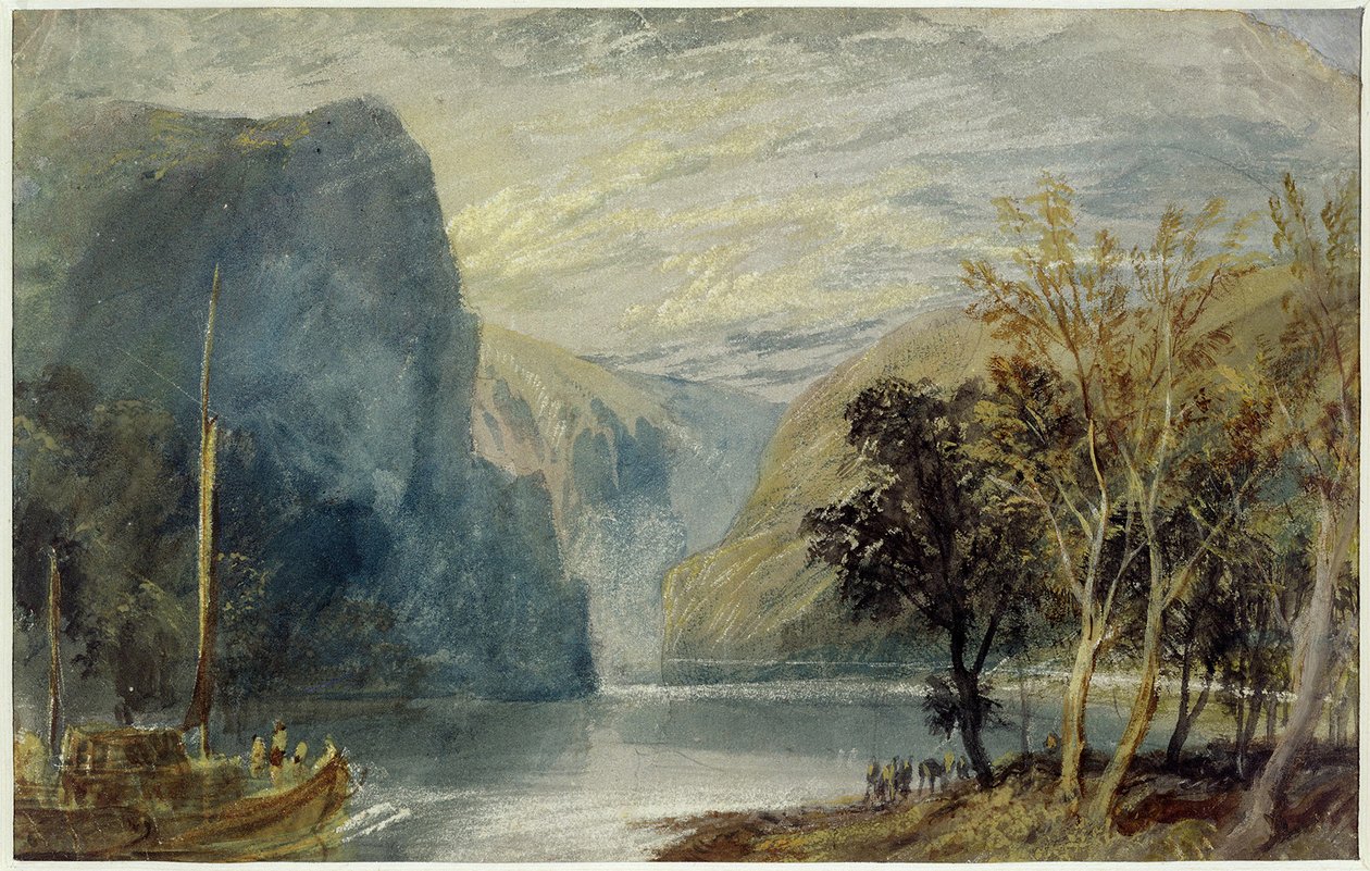 Lorelei-klippen, 1817 av Joseph Mallord William Turner