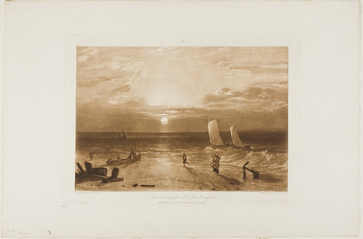 The Mildmay Sea-Piece, plate 40 fra Liber Studiorum av Joseph Mallord William Turner