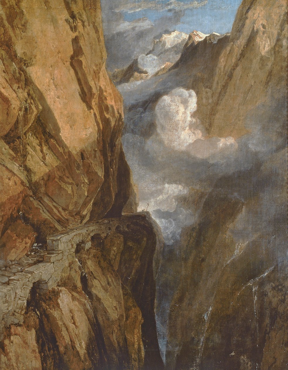 Passet til Saint Gotthard, Sveits, 1803-04 av Joseph Mallord William Turner