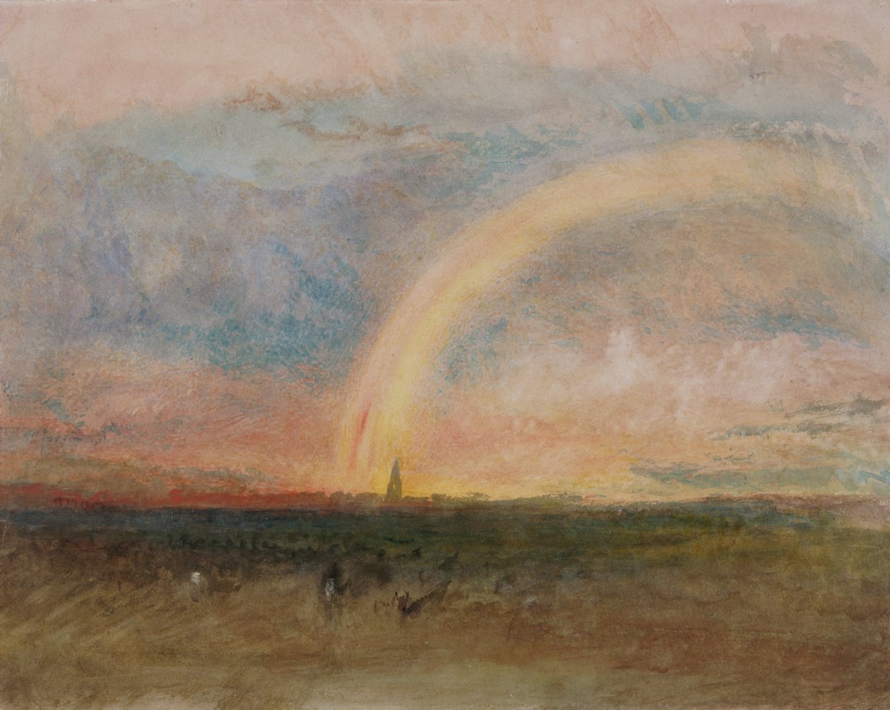 Regnbuen, ca. 1835 (akvarell på papir) av Joseph Mallord William Turner