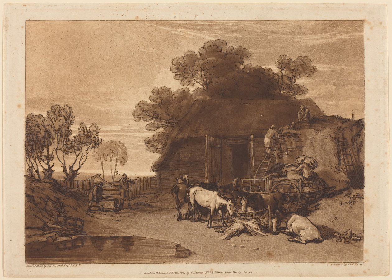 Halmgården av Joseph Mallord William Turner