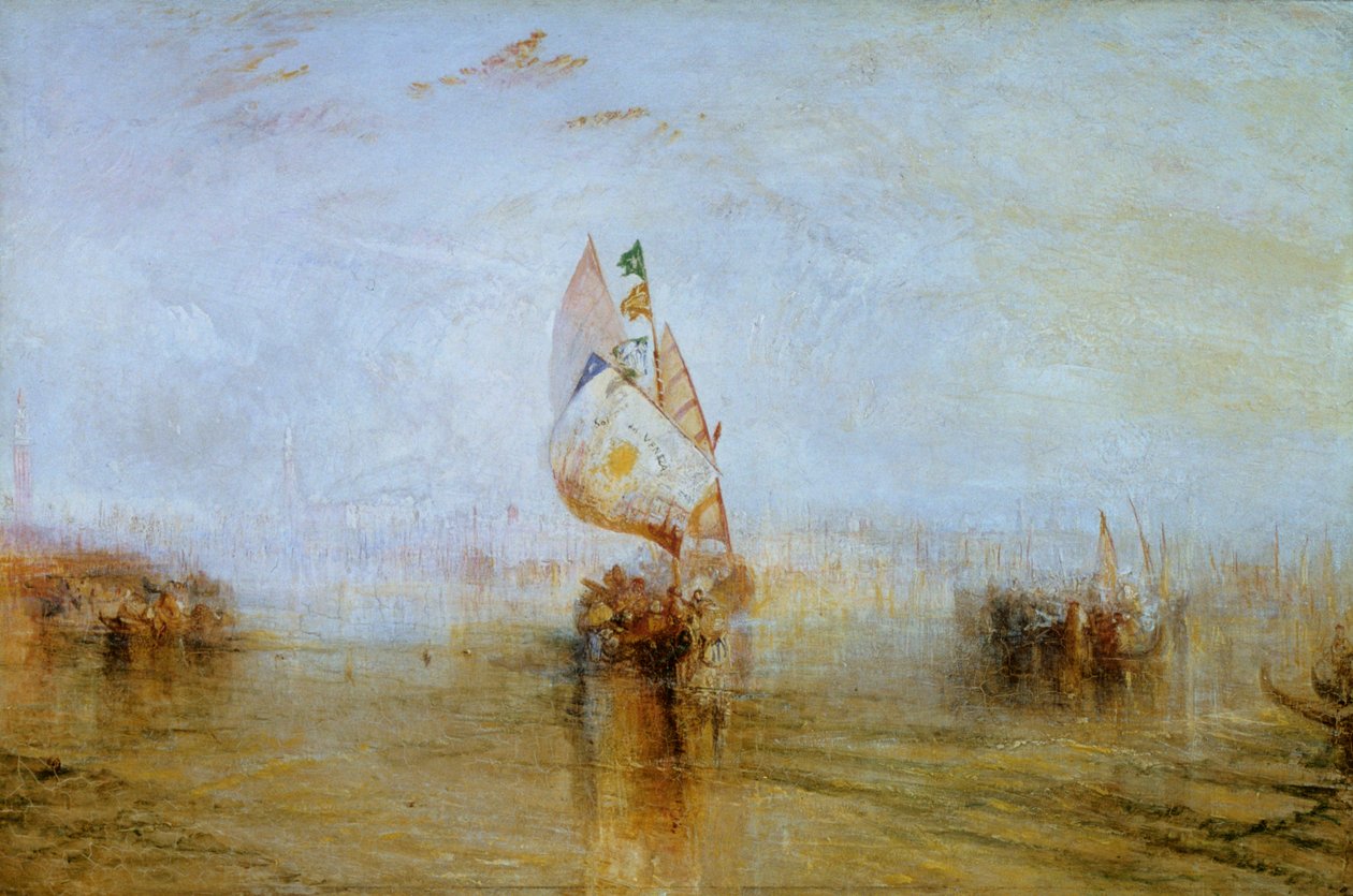 Venezias sol går til sjøs, 1843 av Joseph Mallord William Turner