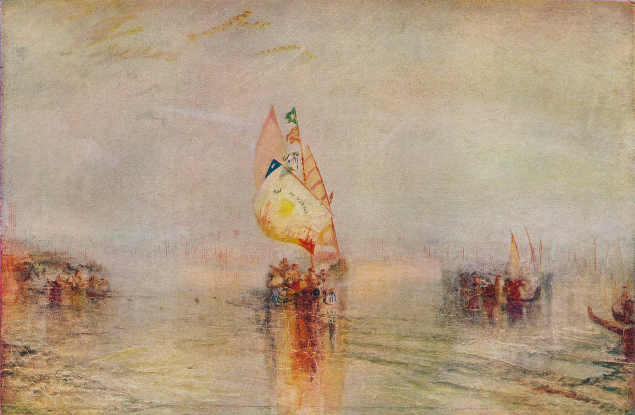 The Sun of Venice Going to Sea, utstilt 1843, 1937 av Joseph Mallord William Turner