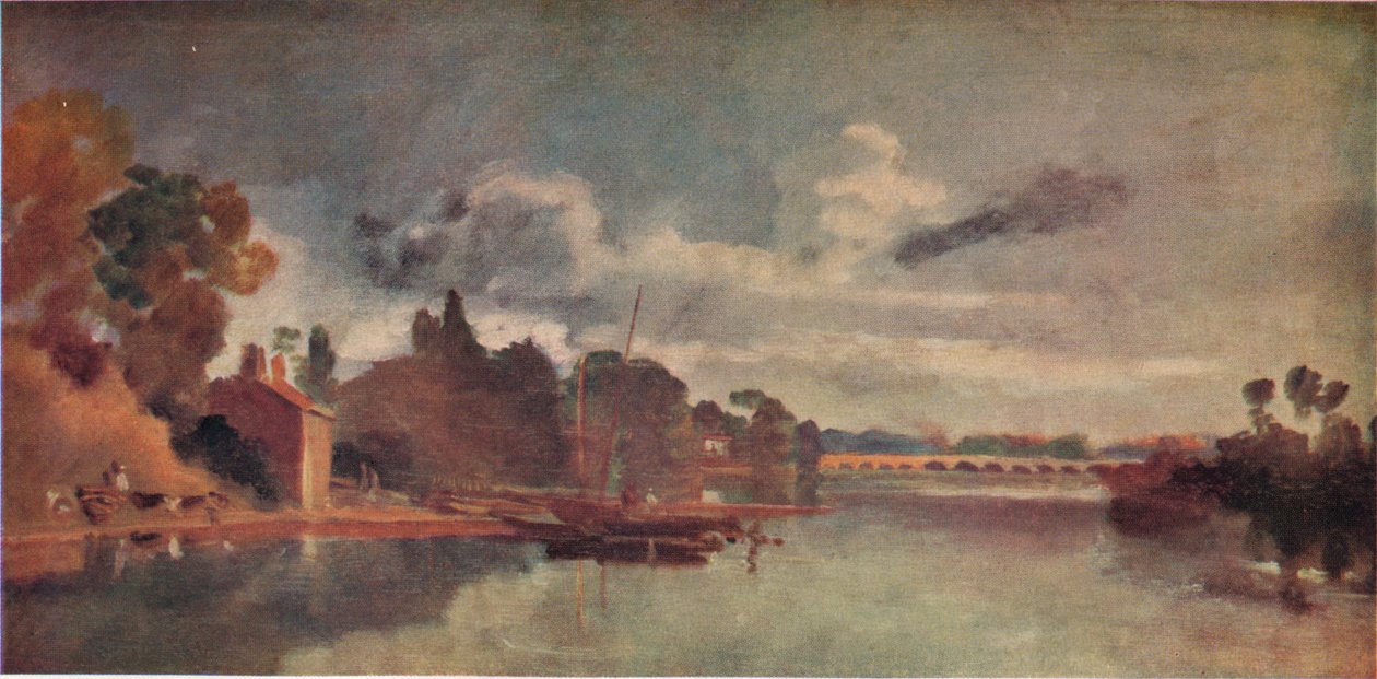 Themsen nær Walton Bridges, 1805, 1938 av Joseph Mallord William Turner