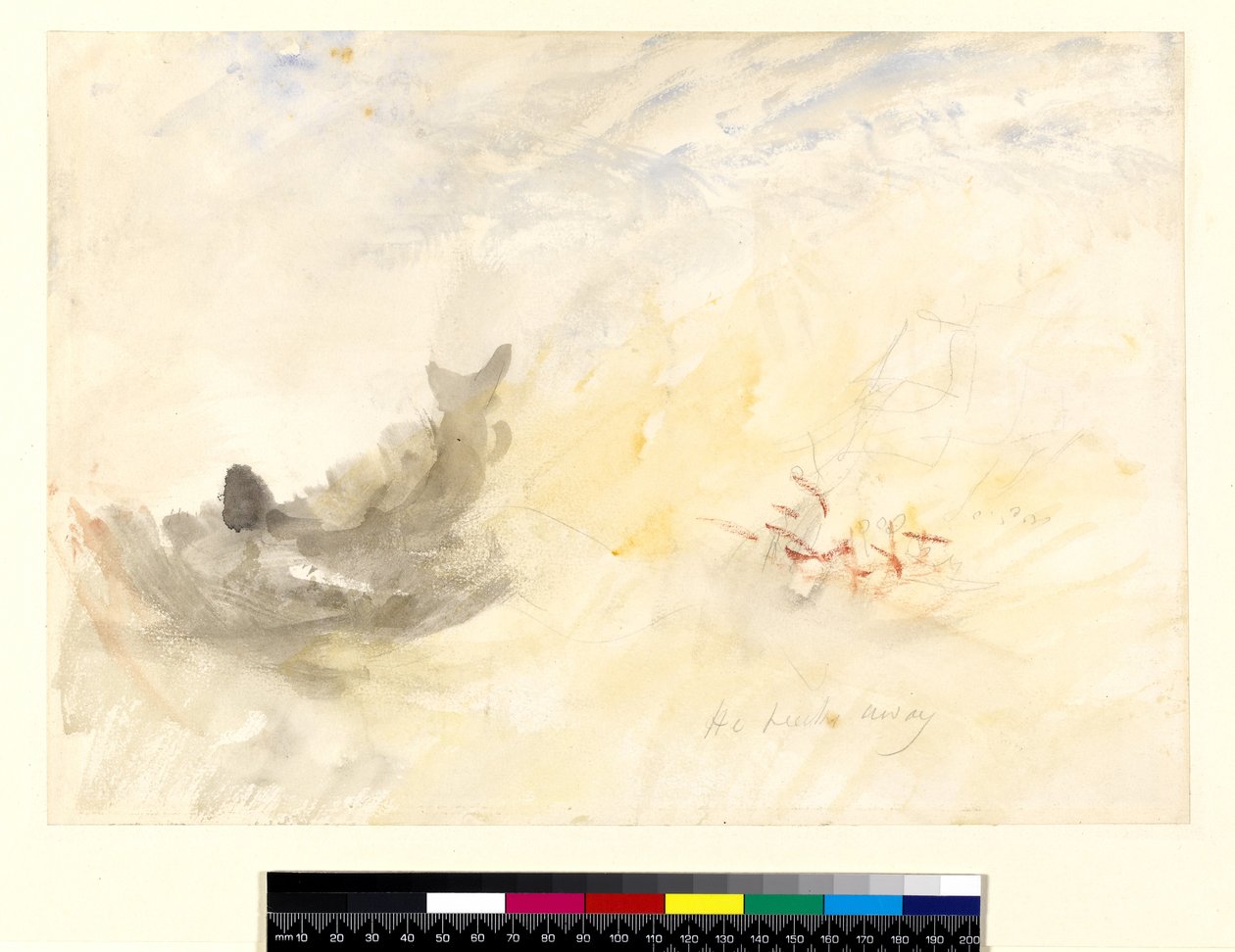 The Whaler, 1845 (wc over blyant på papir) av Joseph Mallord William Turner