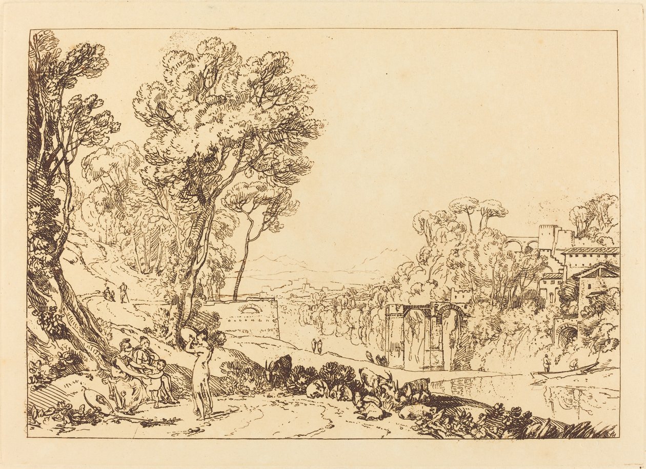 Kvinnen og tamburinen av Joseph Mallord William Turner