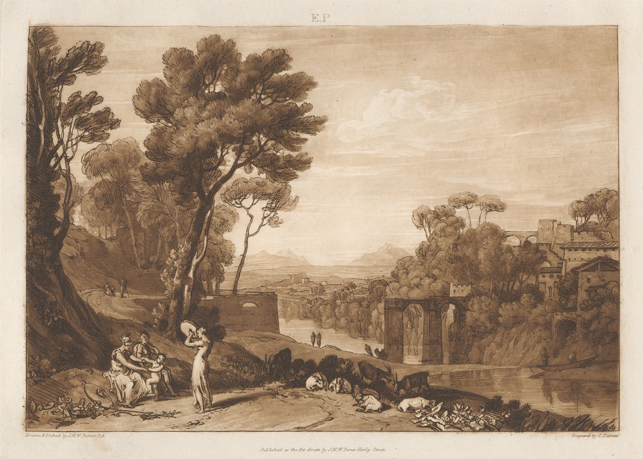 Kvinnen og tamburinen av Joseph Mallord William Turner