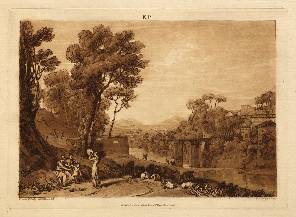 Kvinnen og tamburinen av Joseph Mallord William Turner