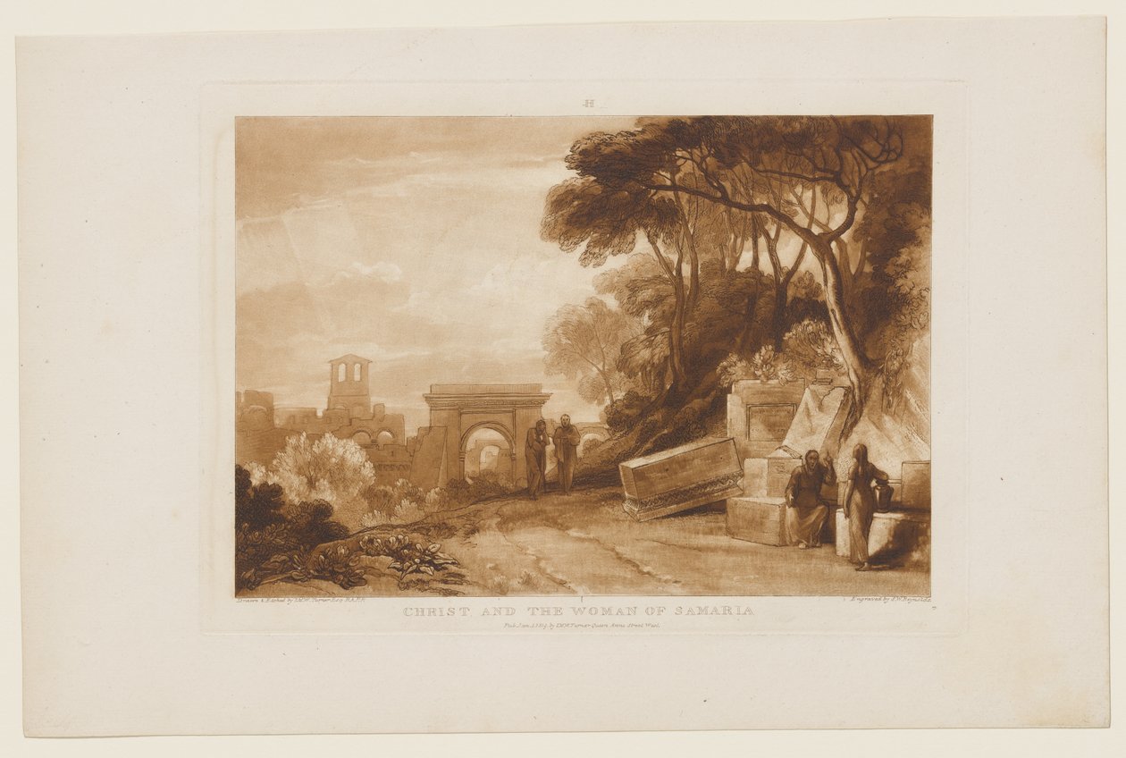 Den samaritanske kvinnen av Joseph Mallord William Turner