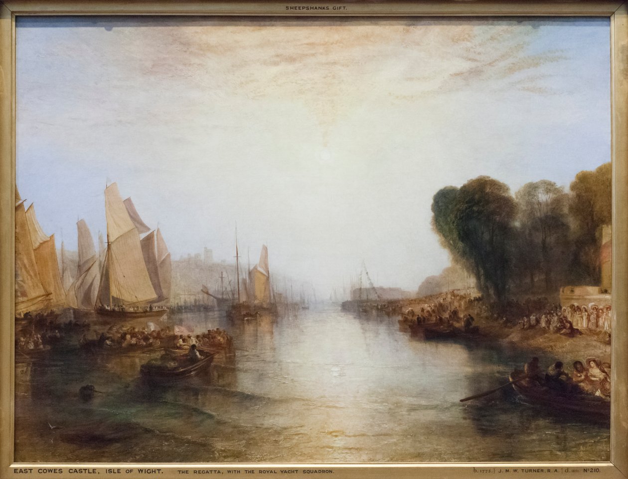 Regattaen, med den kongelige yacht-skvadronen av Joseph Mallord William Turner
