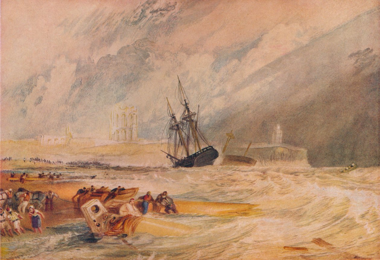 Tynemouth, tidlig på 1800-tallet, 1930. av Joseph Mallord William Turner
