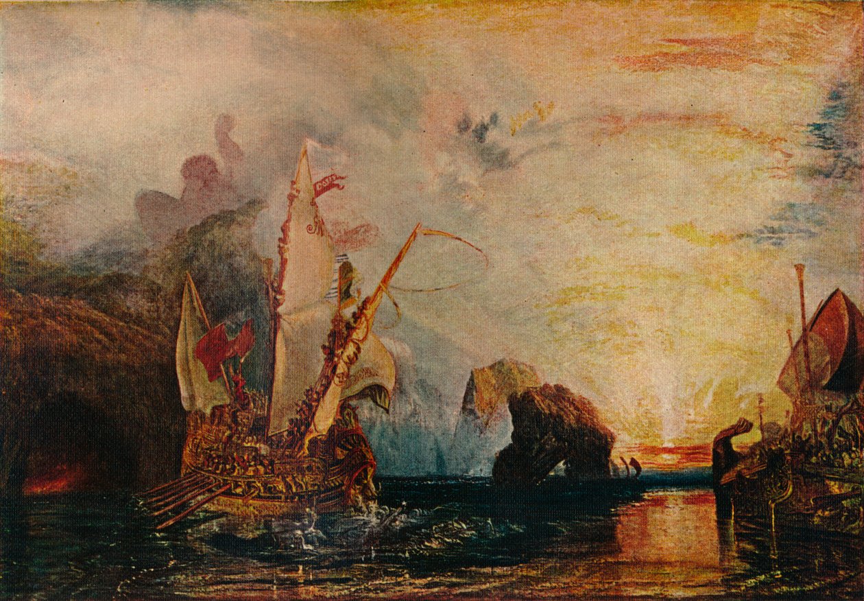 Ulysses spotter Polyphemus - Homers Odyssey, 1829, 1911 av Joseph Mallord William Turner