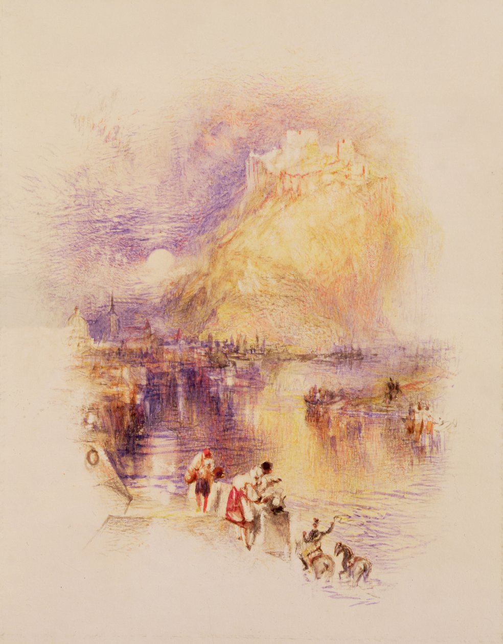 Uten tittel (farget blyant på papir) av Joseph Mallord William Turner