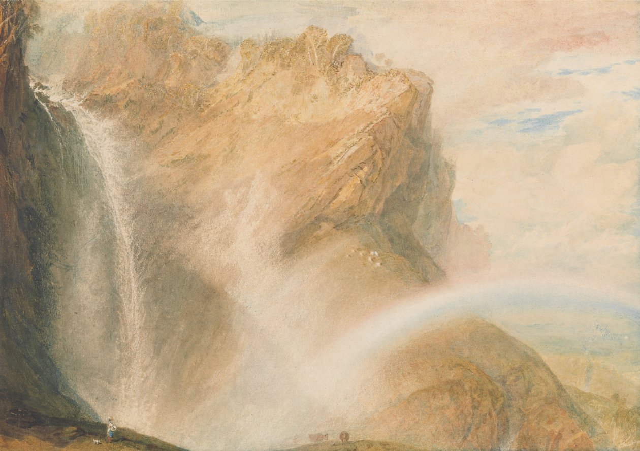 Øvre Reichenbach-fall: regnbue av Joseph Mallord William Turner