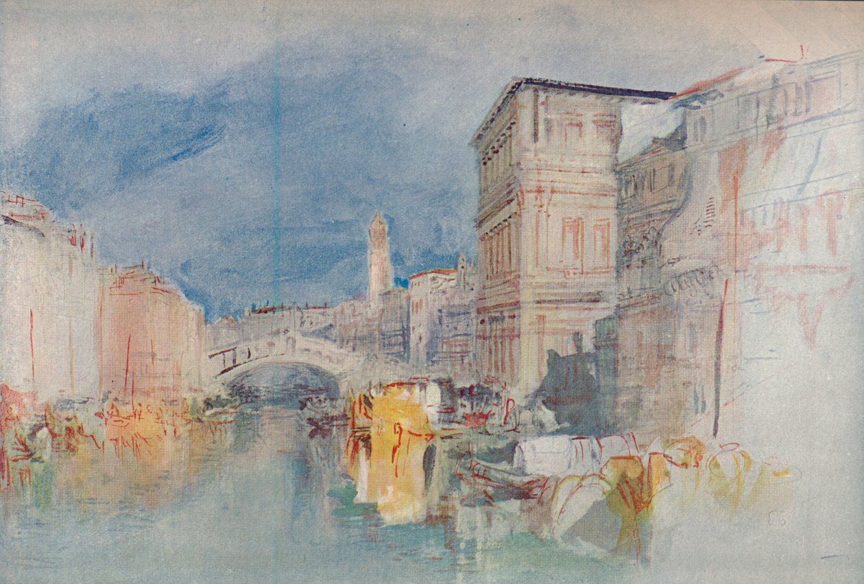 Venezia: Casa Grimani og Rialto, 1909 av Joseph Mallord William Turner